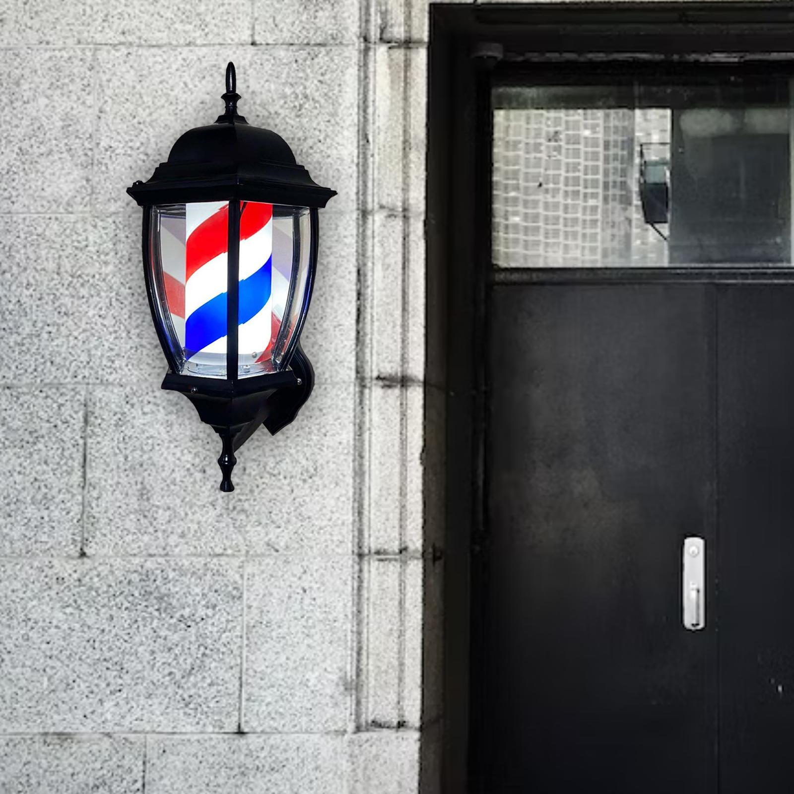 Barber Pole Light Rotating Lig - Outdoor Lighting Wall Mount avaliação e preço