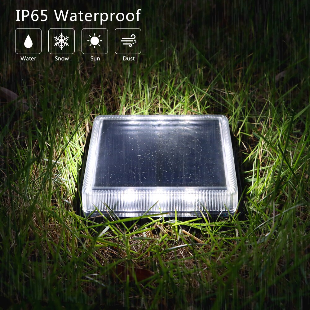 12 LEDs Solar Deck Light Large - Outdoor Lighting On Stairs avaliação e preço