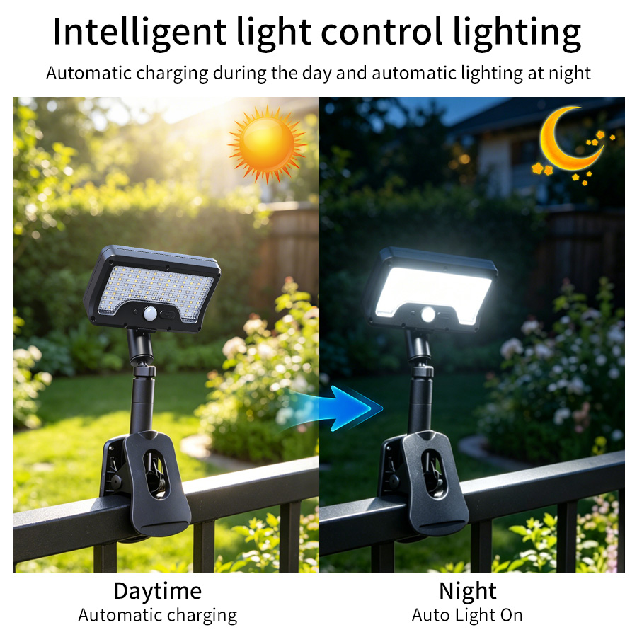Solar LED Street Lights Outdoo - Outdoor Lighting On Fence avaliação e preço