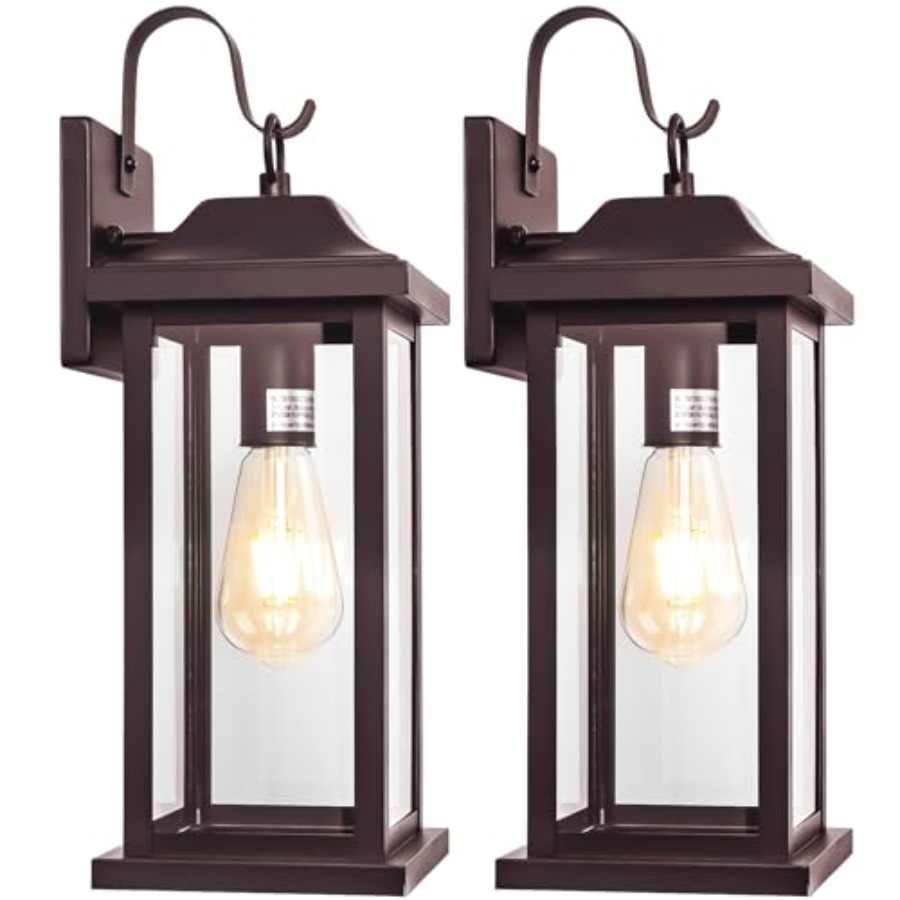 2-Pack 17 Inch Large Bronze Ou - Outdoor Lighting Bronze avaliação e preço