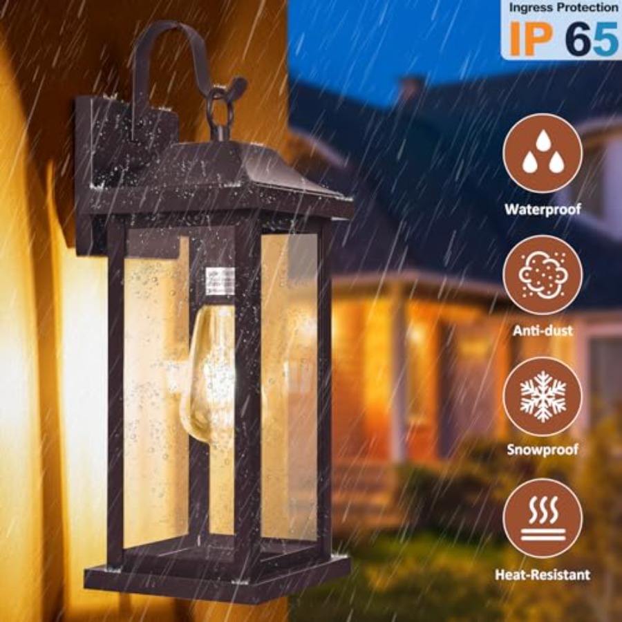 2-Pack 17 Inch Large Bronze Ou - Outdoor Lighting Bronze avaliação e preço