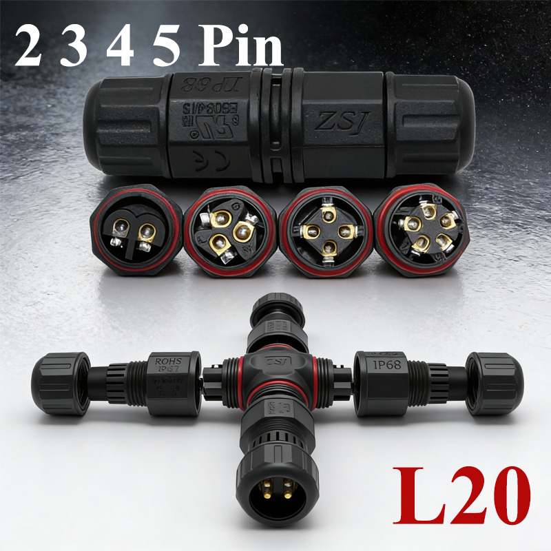 2Pin L20 Cable Connector for L - Outdoor Lighting Joint Box avaliação e preço