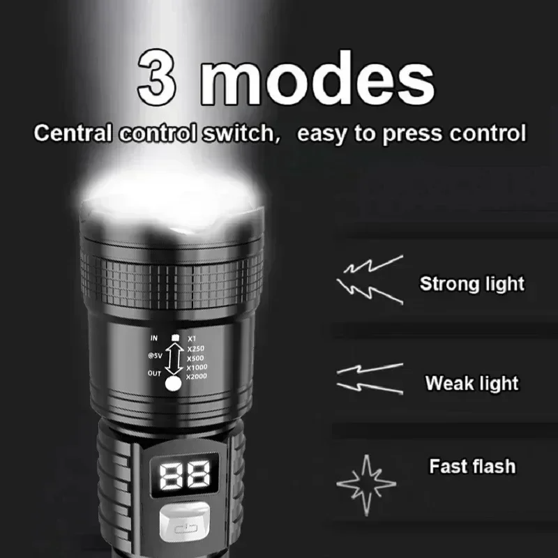P50 High Brightness Flashlight - Outdoor Lighting Diy avaliação e preço