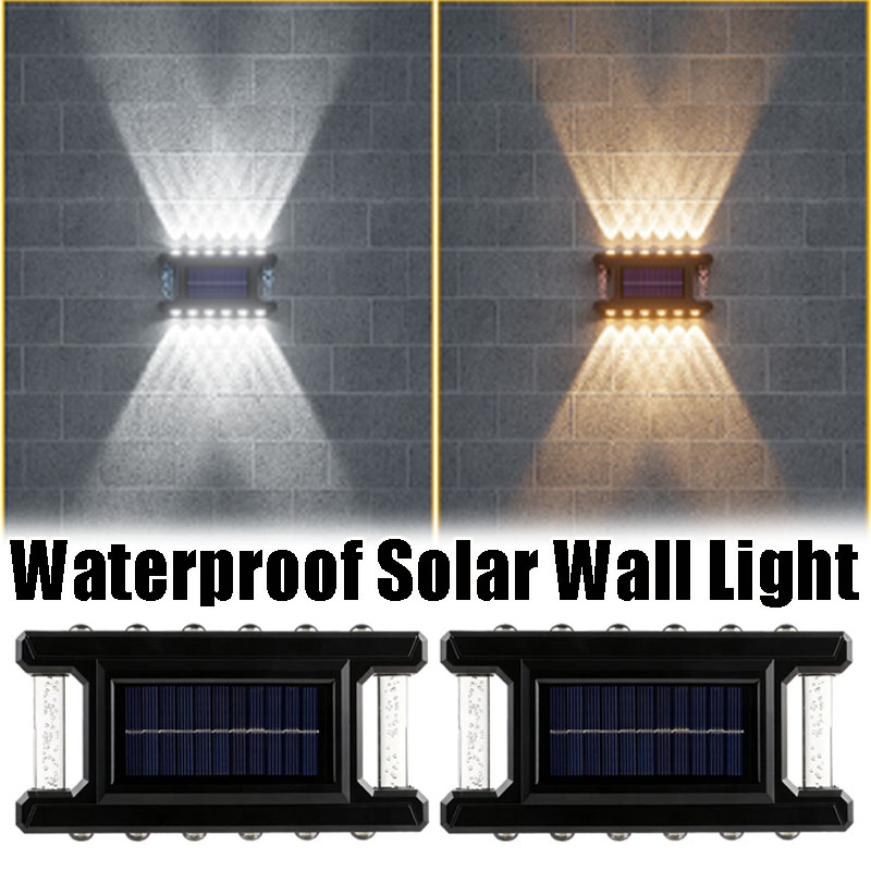Solar Outdoor Wall Light, Rain - Outdoor Lighting On Fence avaliação e preço