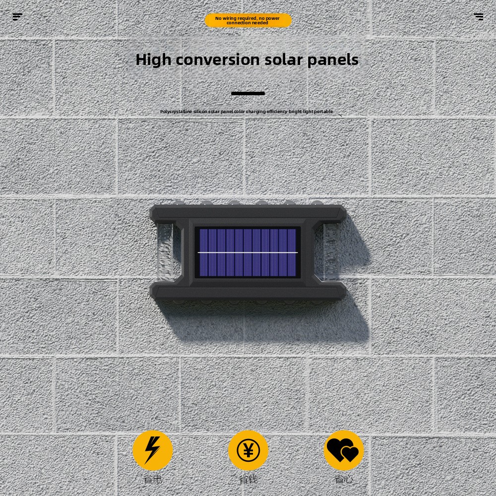 Solar Outdoor Wall Light, Rain - Outdoor Lighting On Fence avaliação e preço