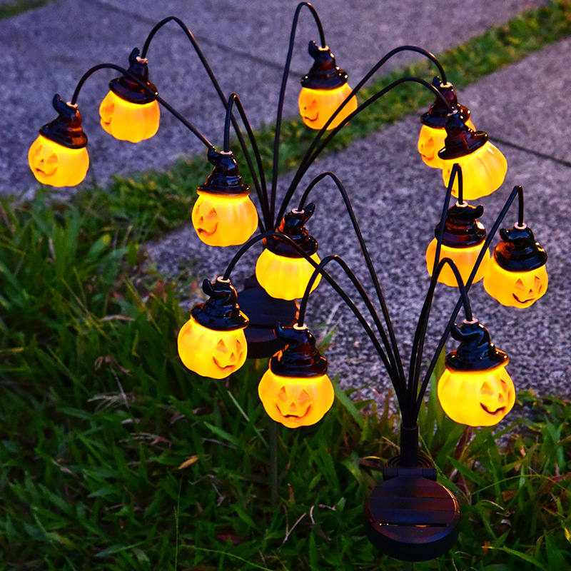 Solar Powered Halloween Pathwa - Outdoor Lighting Yard Stakes avaliação e preço