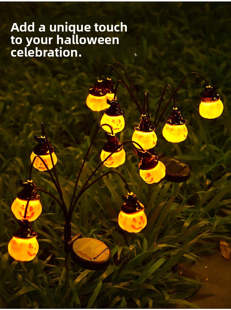 Solar Powered Halloween Pathwa - Outdoor Lighting Yard Stakes avaliação e preço