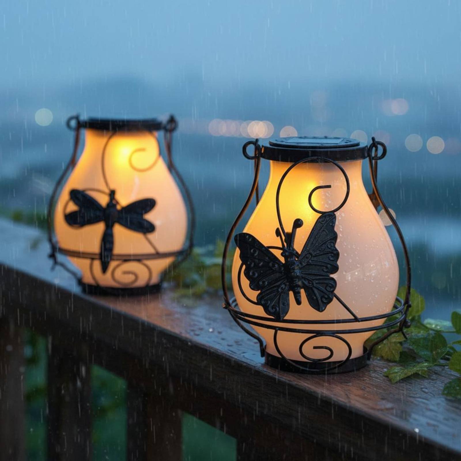 Solar Butterfly Lantern Waterp - Outdoor Lighting For Patio avaliação e preço