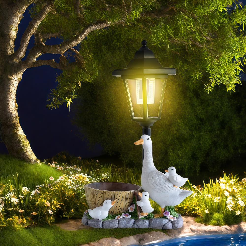 Solar Duck Night Light Garden  - Outdoor Lighting Ground avaliação e preço