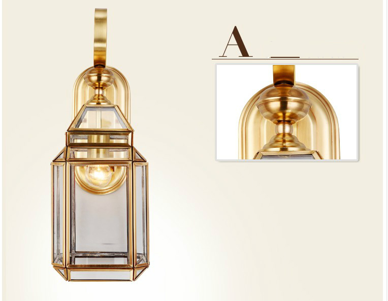 Modern Bronze Wall Lamp D17cm  - Outdoor Lighting Bronze avaliação e preço