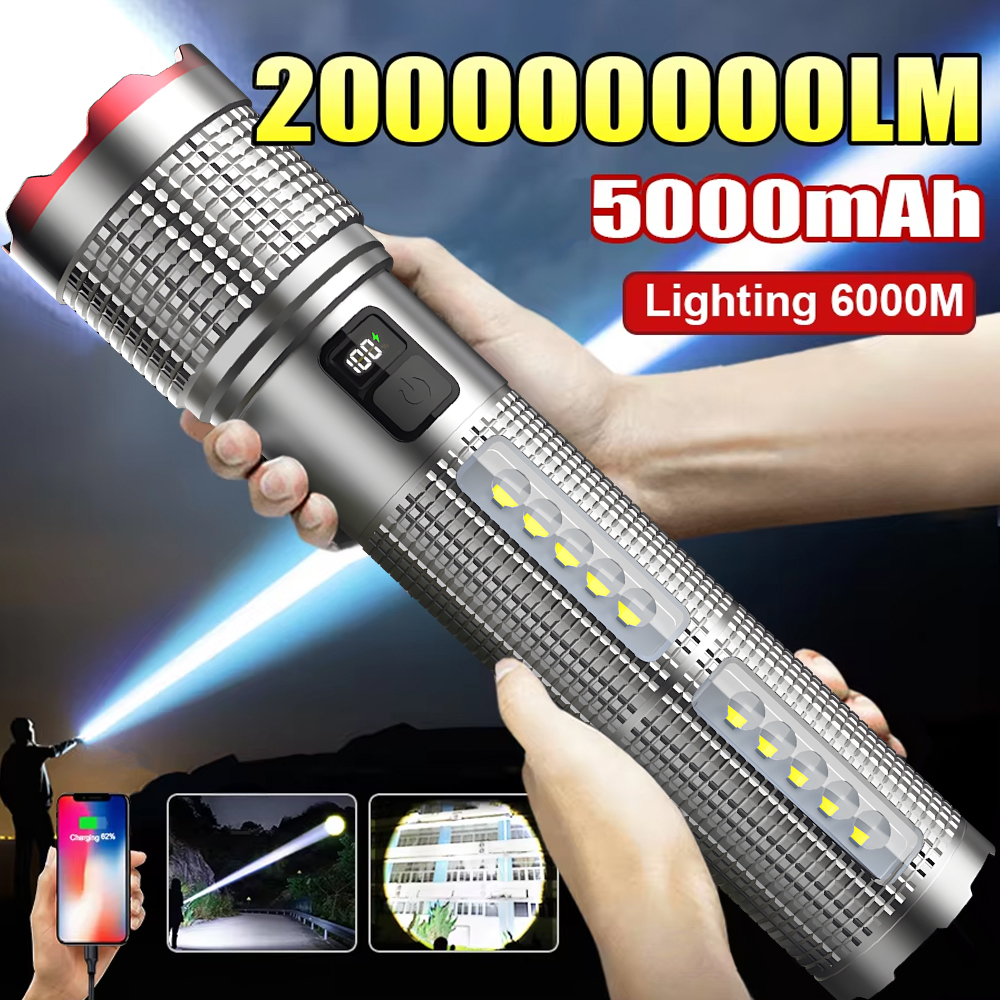 5000 MAH Powerful LED Flashlig - Outdoor Lighting Diy avaliação e preço