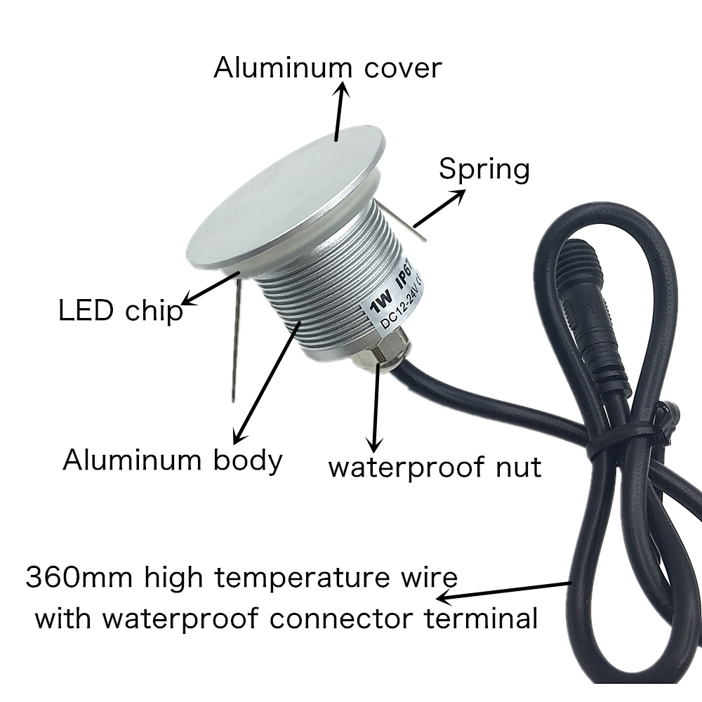 IP67 Waterproof Recessed Stair - Outdoor Lighting On Stairs avaliação e preço