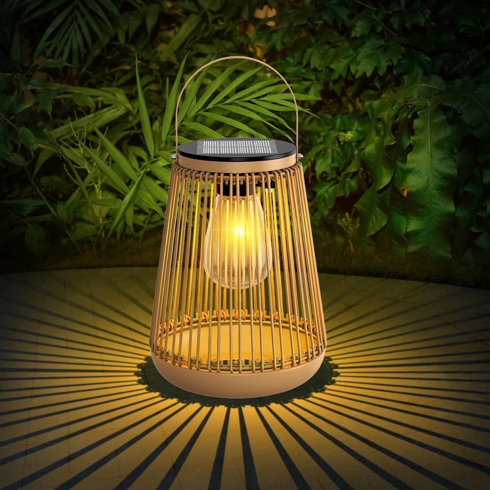 IP65 Waterproof Solar Rattan L - Outdoor Lighting For Patio avaliação e preço