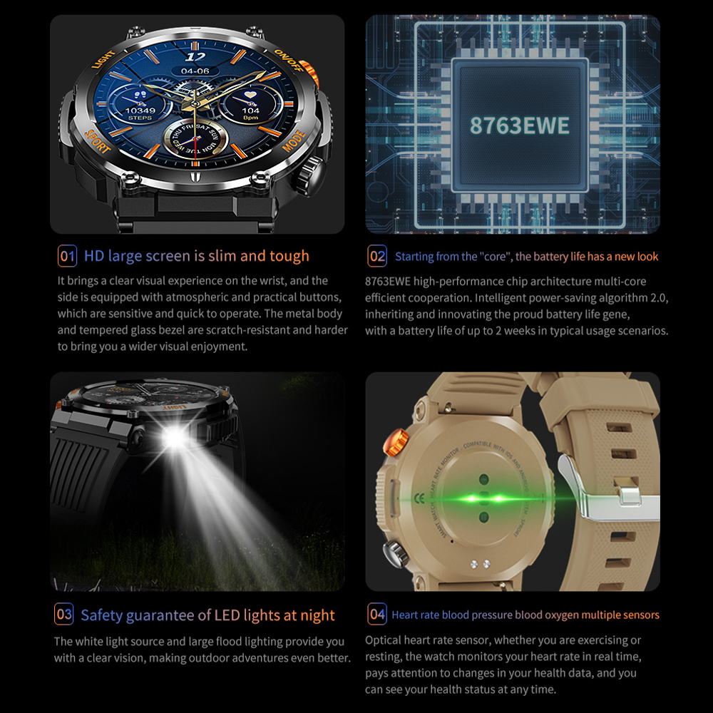 HT17 Smart Watch Men Women Dig - Outdoor Lighting Japanese avaliação e preço