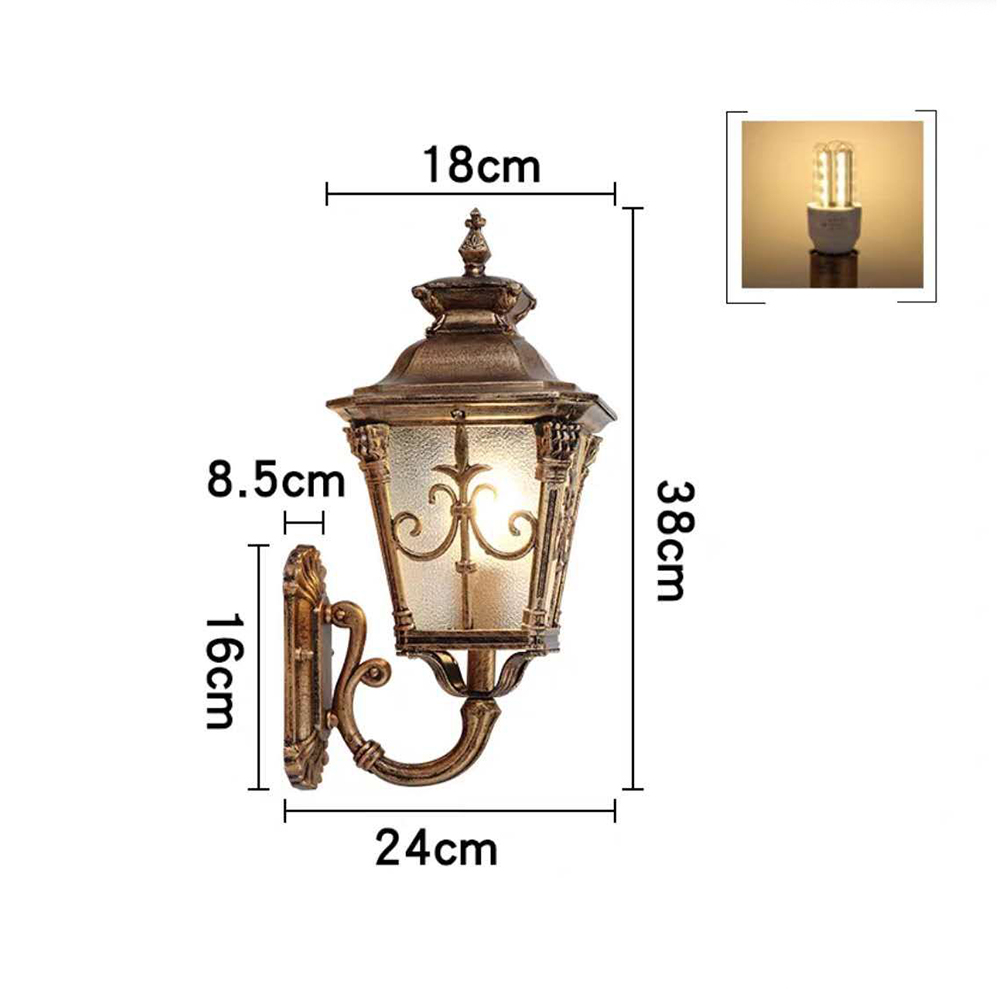 SANDIY Vintage Wall Light Outd - Outdoor Lighting Bronze avaliação e preço