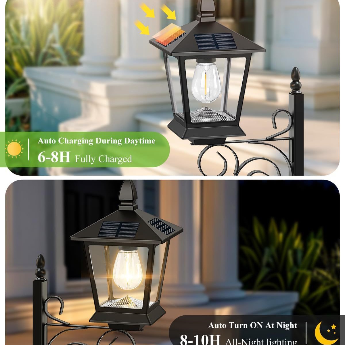 Solar Powered 2-in-1 Flower Po - Outdoor Lighting For Patio avaliação e preço