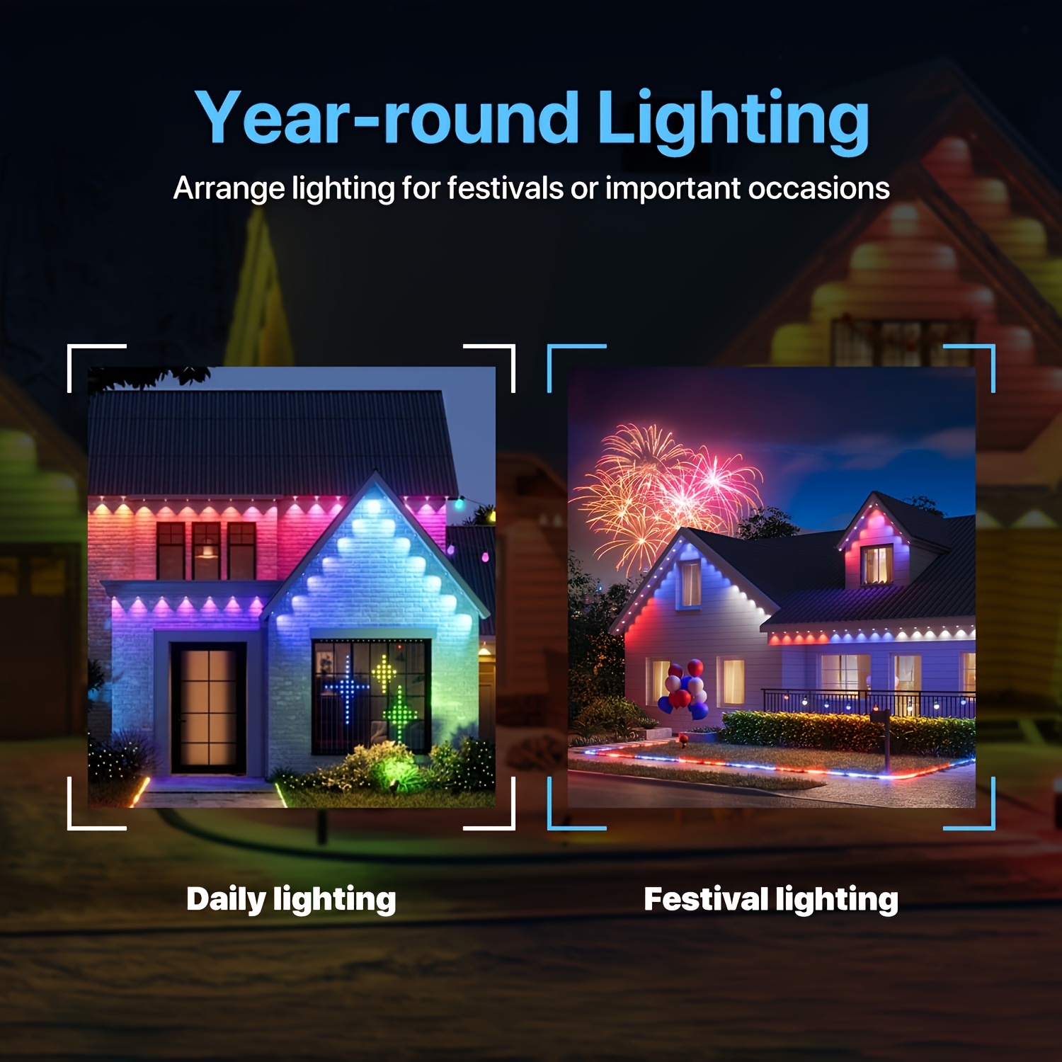 RGB+IC Smart Outdoor Eaves Lig - Outdoor Lighting Diy avaliação e preço