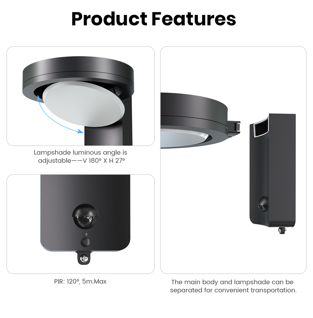 SRESKY Solar Powered Outdoor W - Outdoor Lighting Wall Mount avaliação e preço