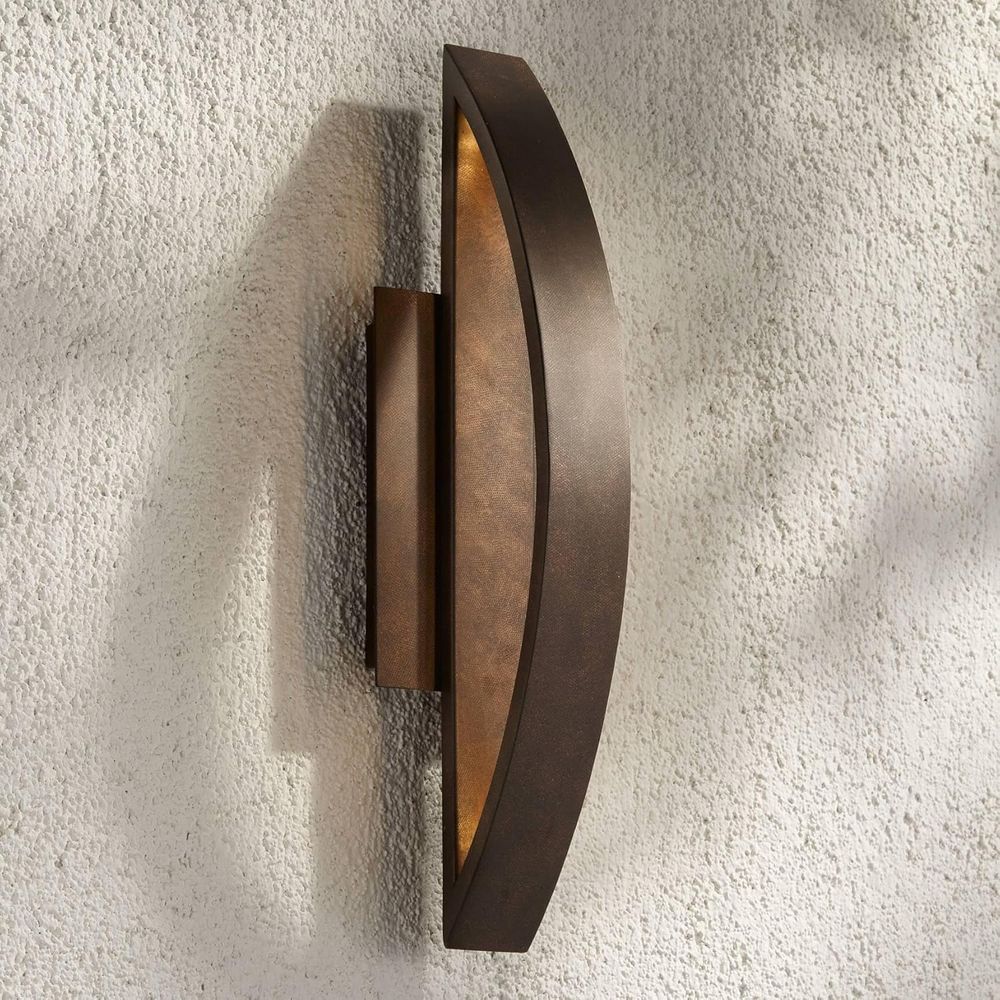 LED Outdoor Wall Light, Mottle - Outdoor Lighting Bronze avaliação e preço