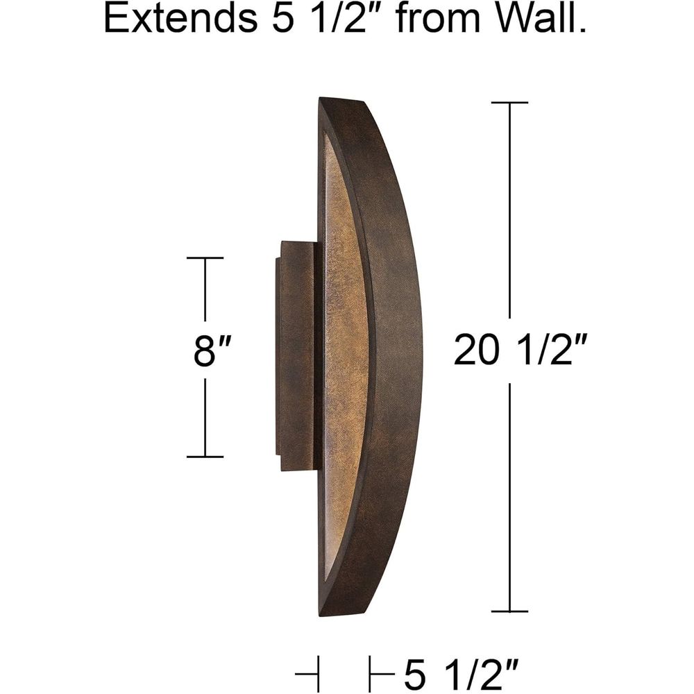 LED Outdoor Wall Light, Mottle - Outdoor Lighting Bronze avaliação e preço