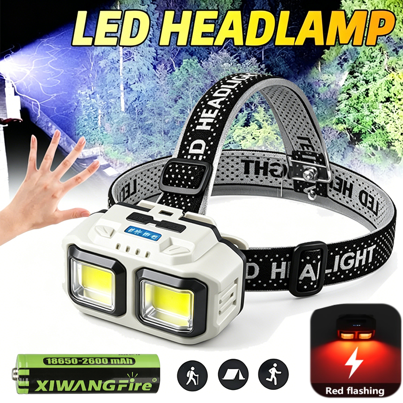 COB LED Headlamp Rechargeable  - Outdoor Lighting Diy avaliação e preço