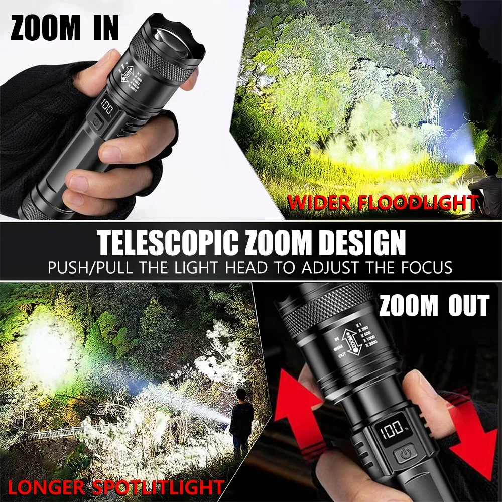 Rechargeable LED Flashlight Zo - Outdoor Lighting Diy avaliação e preço