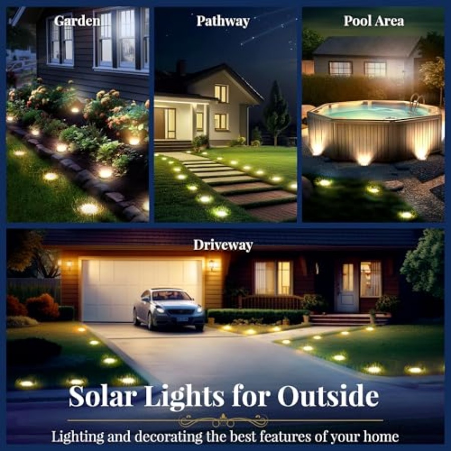 Solar Ground Lights Solar Ligh - Outdoor Lighting Ground avaliação e preço