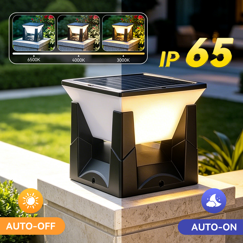 Waterproof LED Solar Pillar La - Outdoor Lighting On Fence avaliação e preço