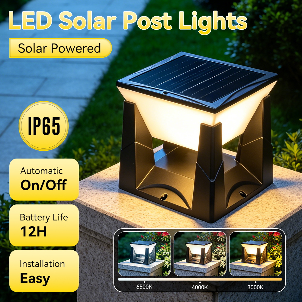Waterproof LED Solar Pillar La - Outdoor Lighting On Fence avaliação e preço