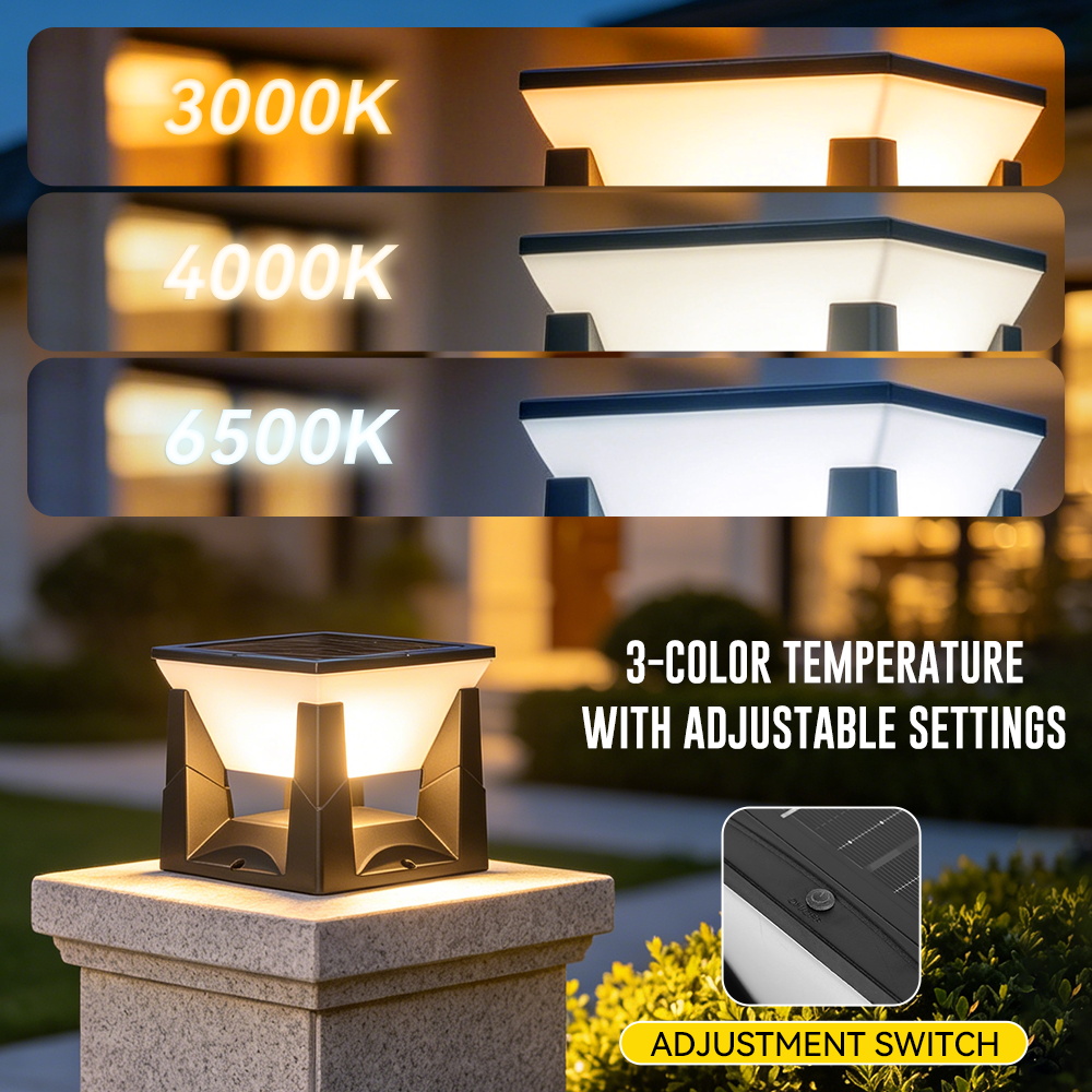 Waterproof LED Solar Pillar La - Outdoor Lighting On Fence avaliação e preço