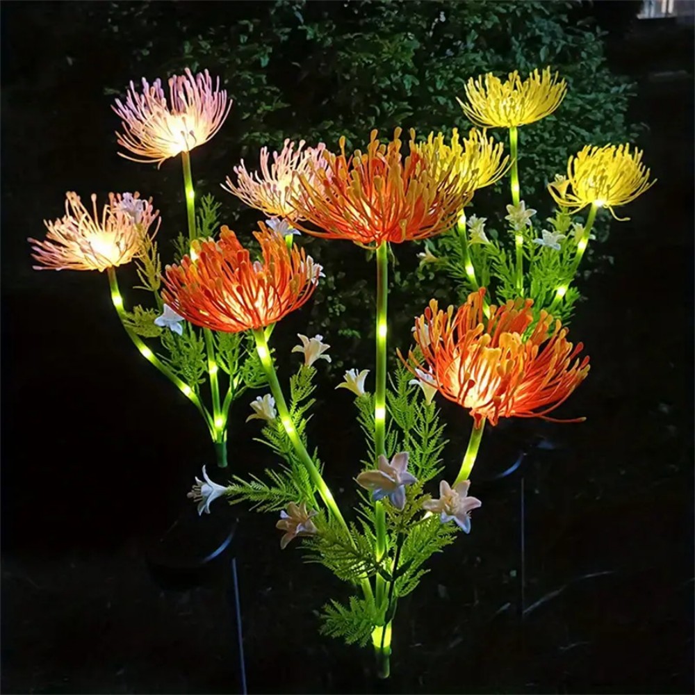 Solar Spider Lily Flower Groun - Outdoor Lighting Yard Stakes avaliação e preço
