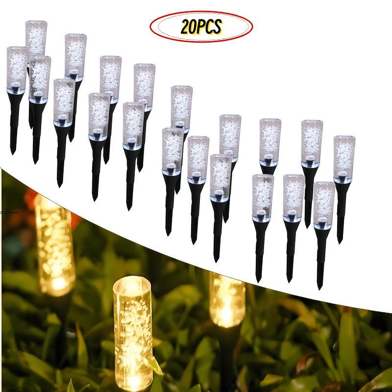 Solar Bubble Tube Solar Pathwa - Outdoor Lighting Yard Stakes avaliação e preço