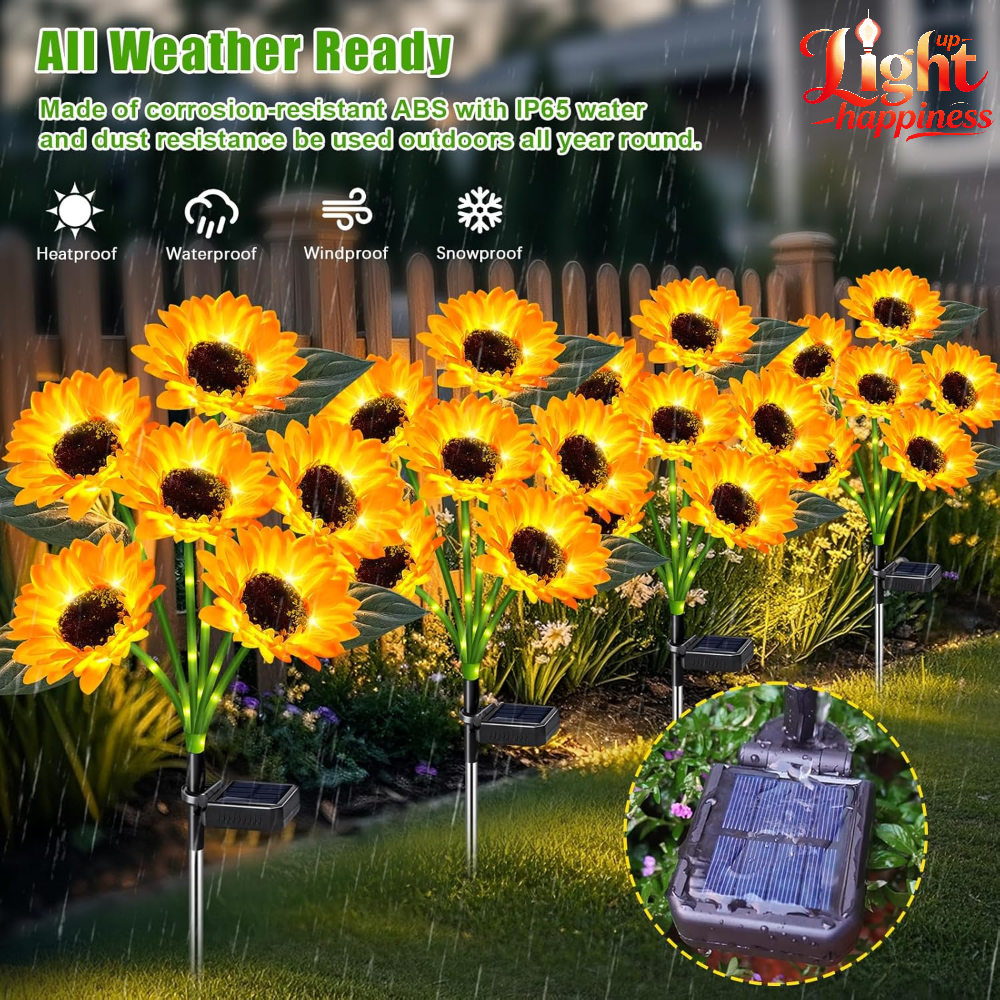  Solar Flowers Lights Outdoor - Outdoor Lighting Yard Stakes avaliação e preço