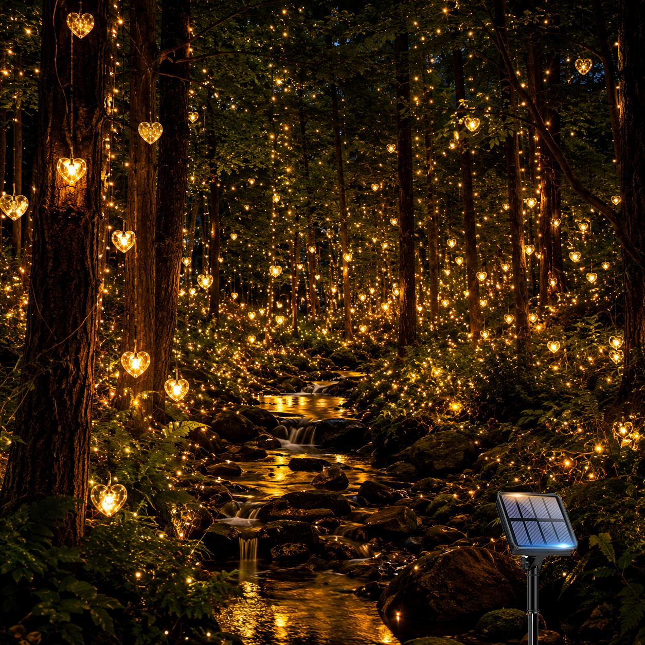 Solar Heart String Lights Outd - Outdoor Lighting Ikea avaliação e preço
